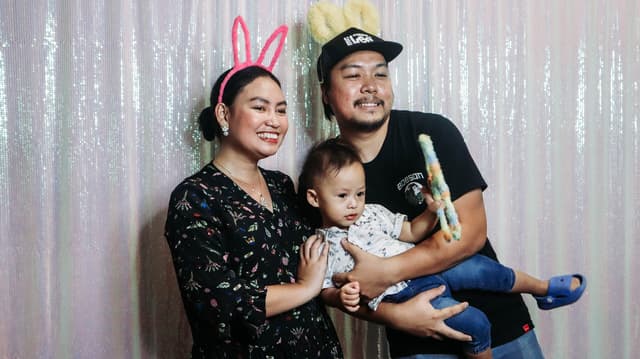 A young family at an MCOF celebration