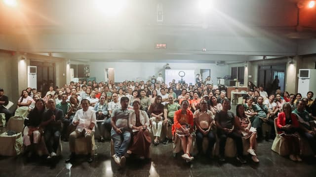 The MCOF church family gathered for a group photo